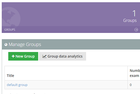 Add group for students