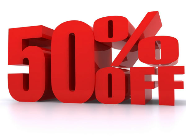 Image result for 50% discount